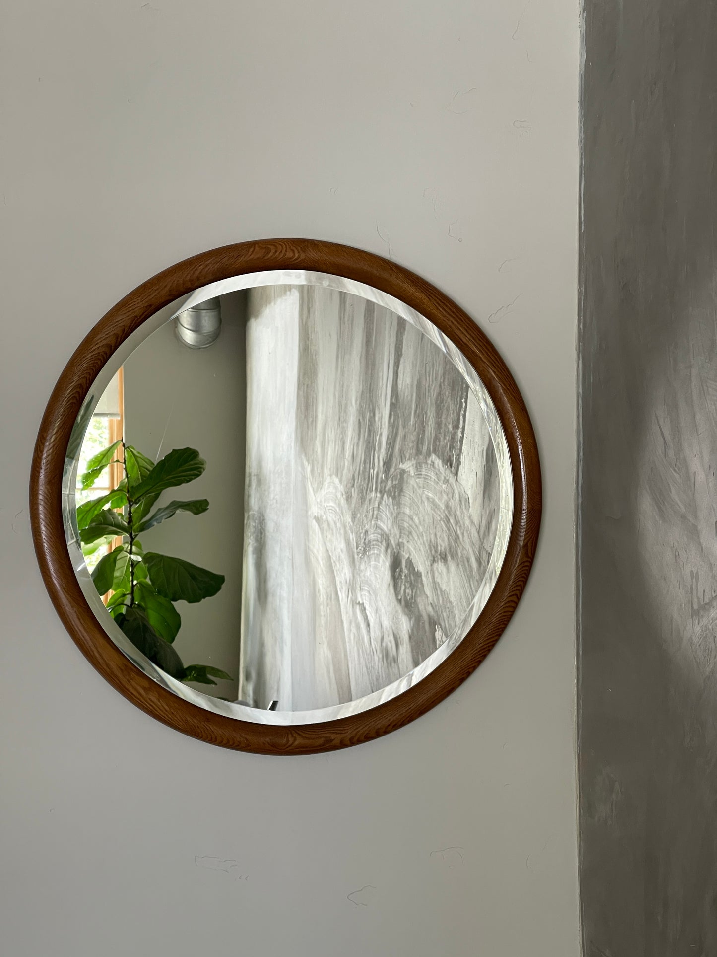 Vintage circular mirror