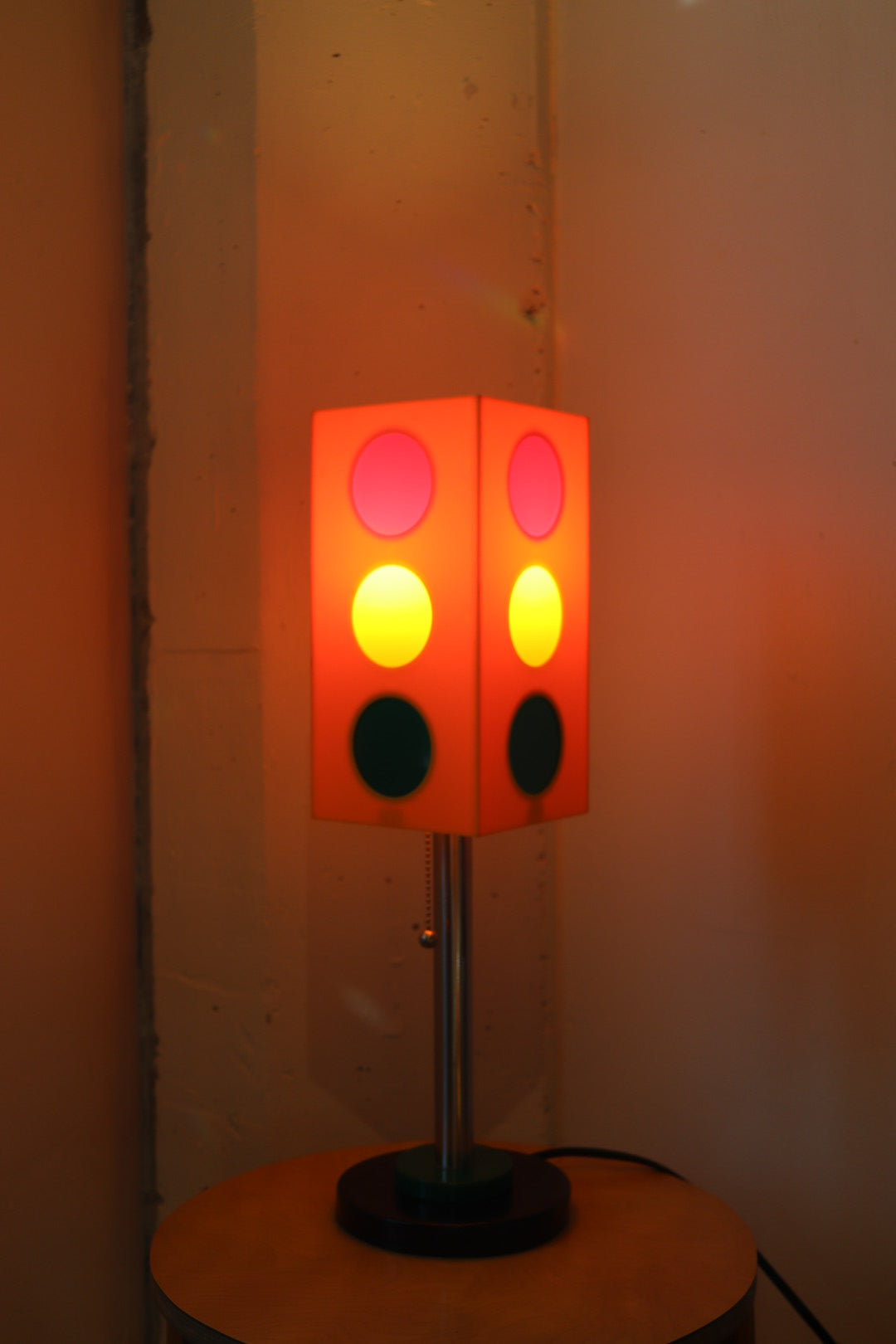 Vintage Lucite Traffic Lamp