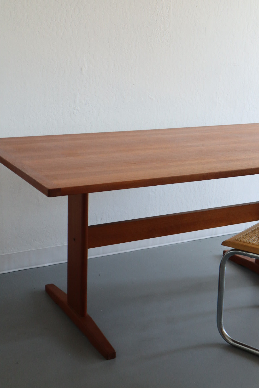 Danish Teak Trestle Dining Table