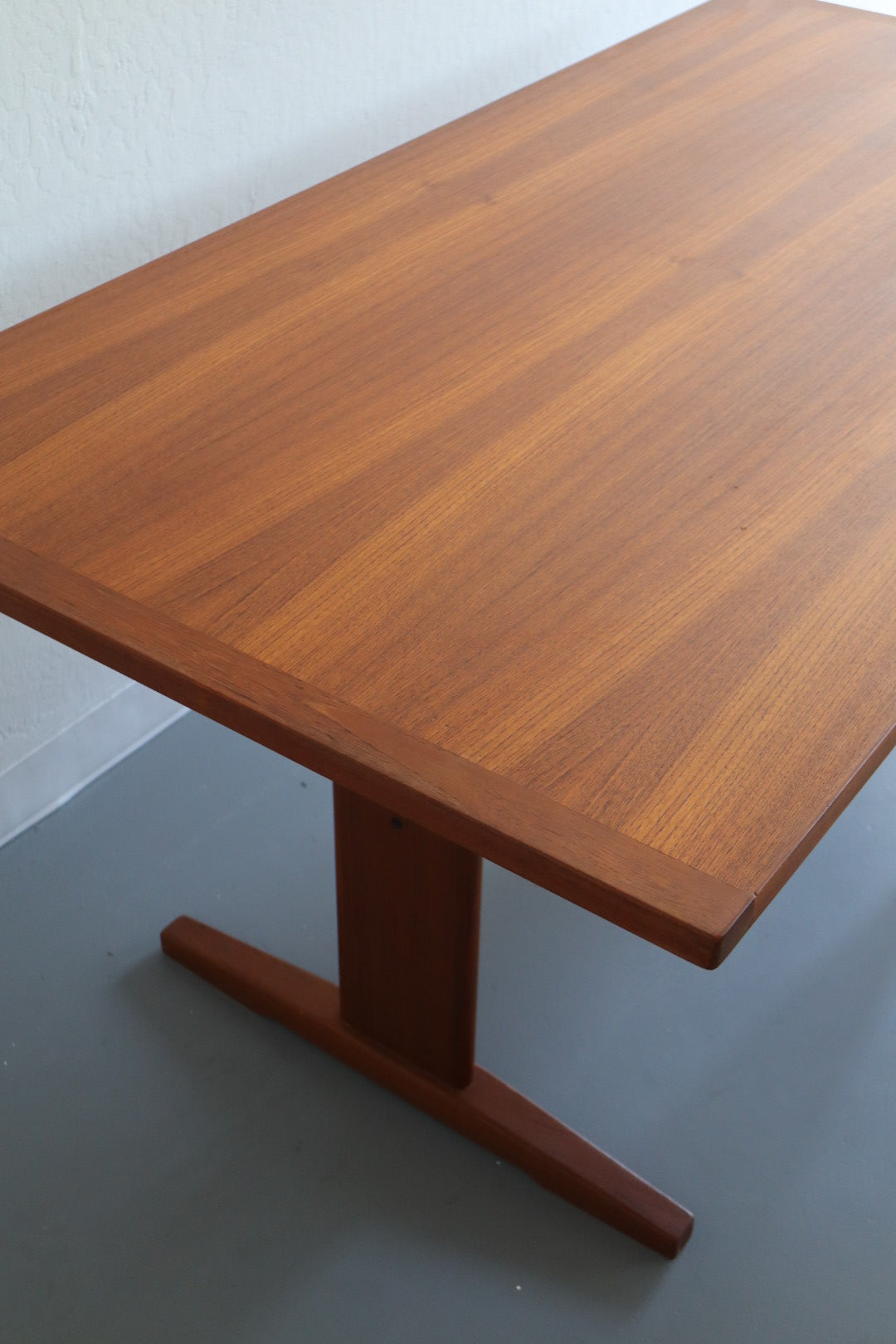 Danish Teak Trestle Dining Table
