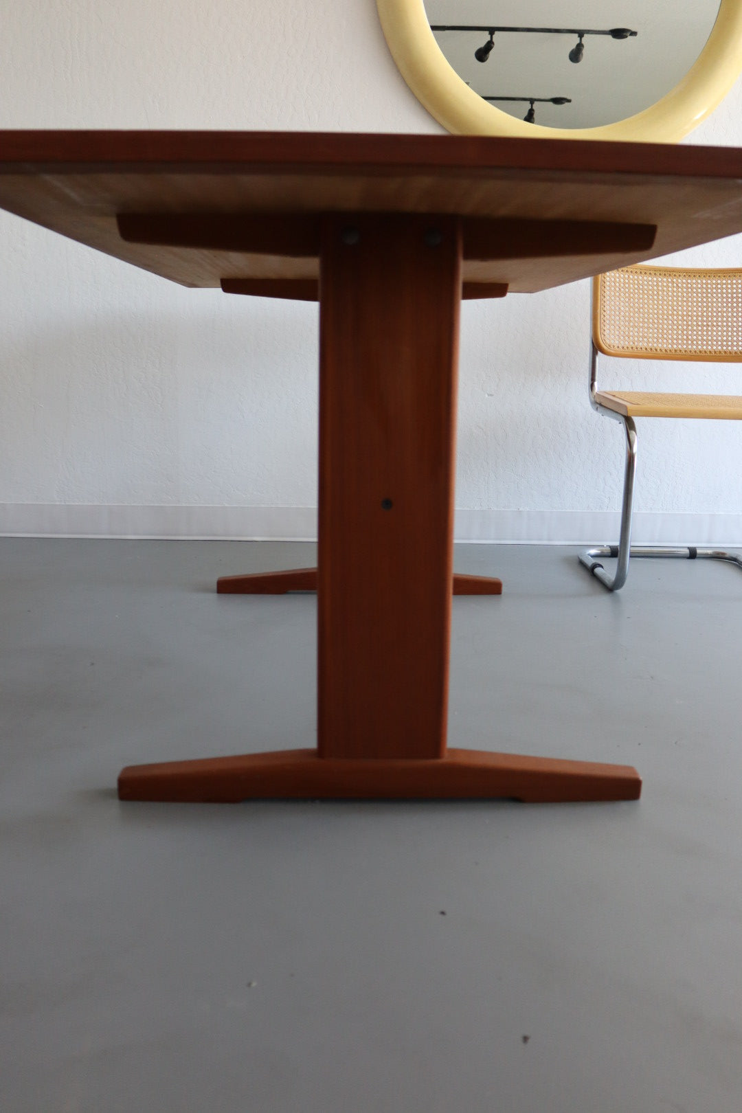 Danish Teak Trestle Dining Table