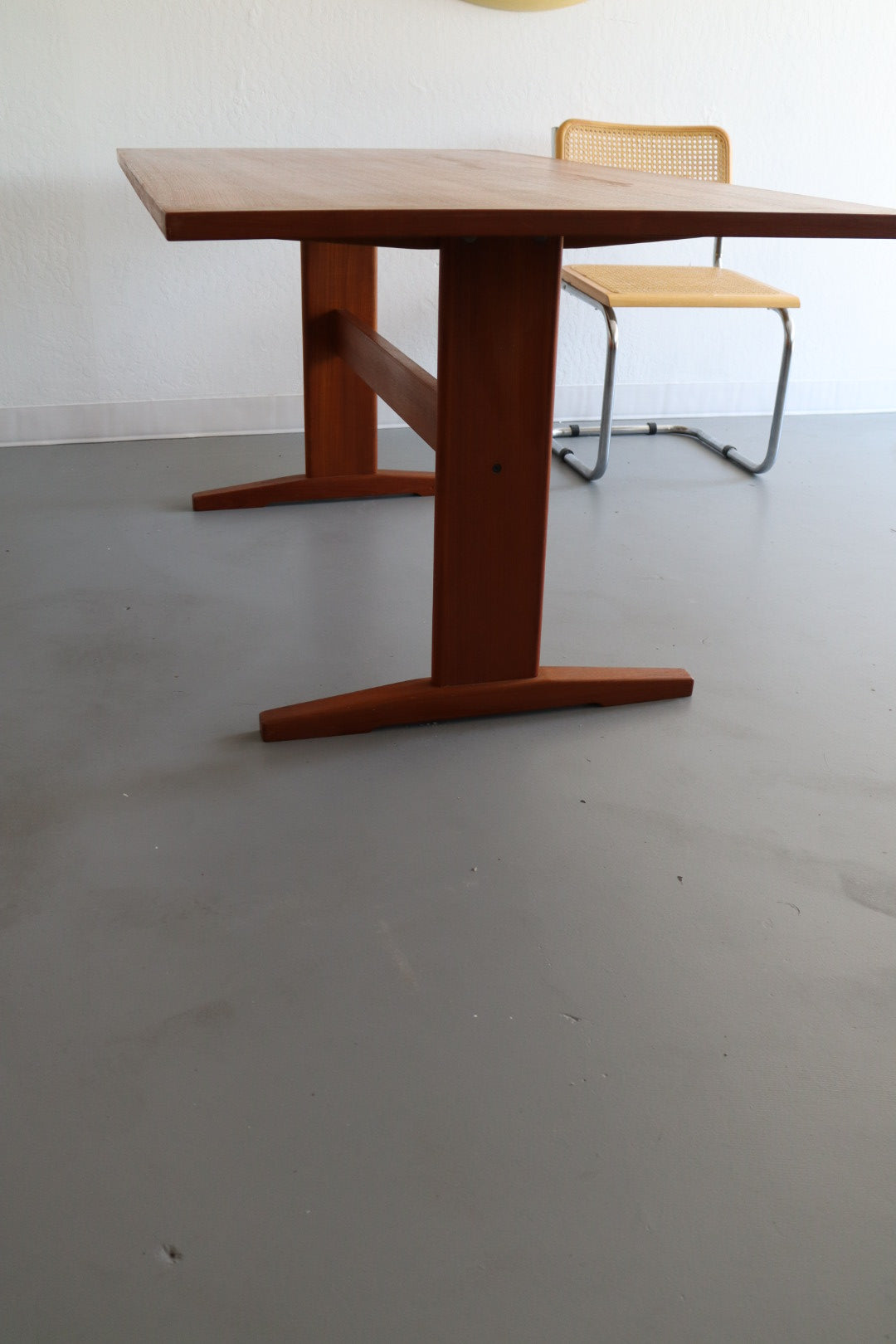 Danish Teak Trestle Dining Table