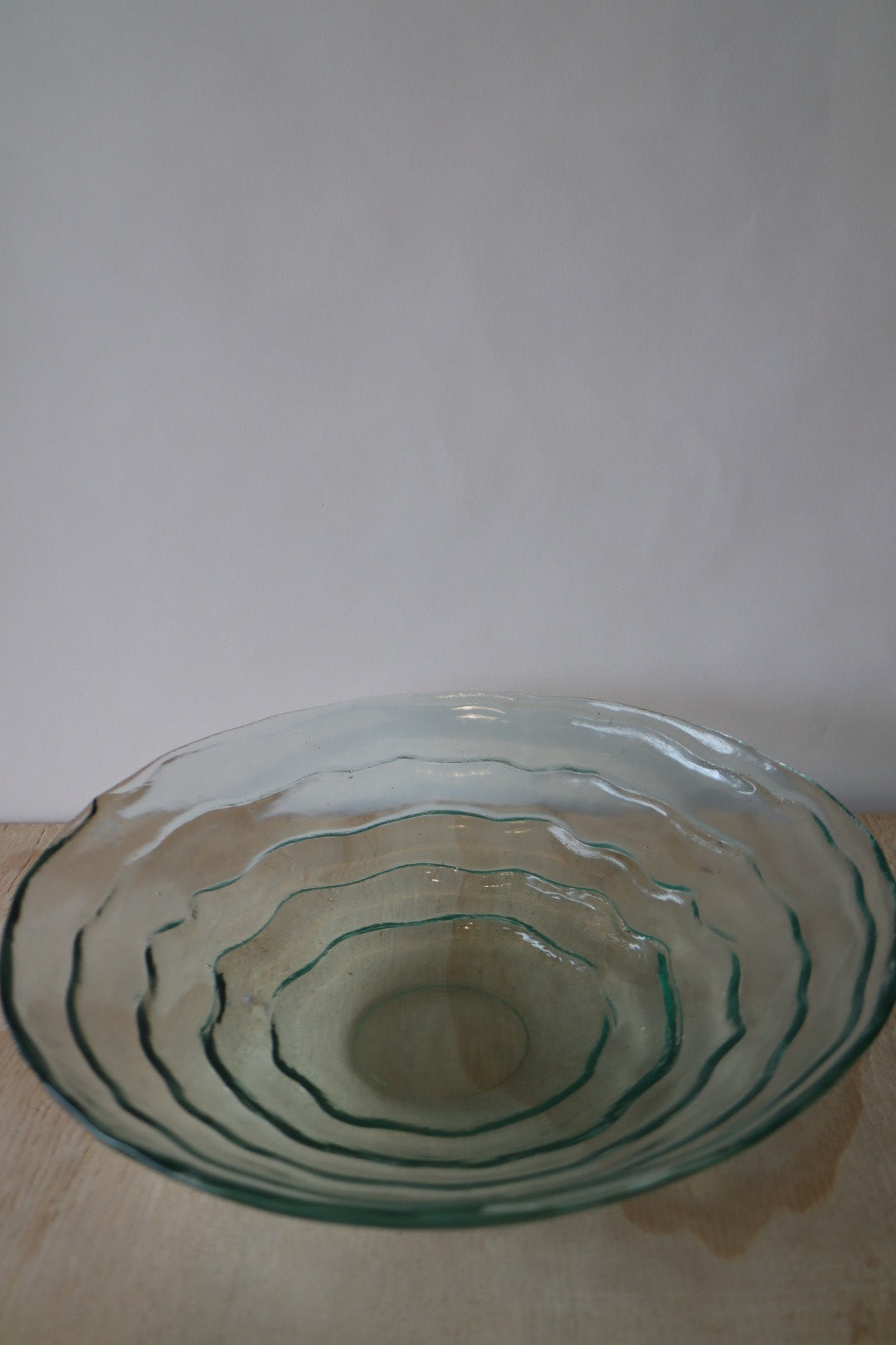Rippled Glass Bowl
