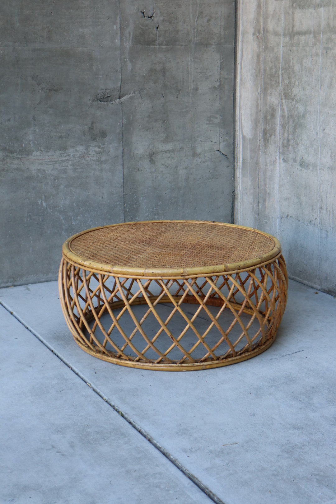 Bamboo & Rattan Coffee Table