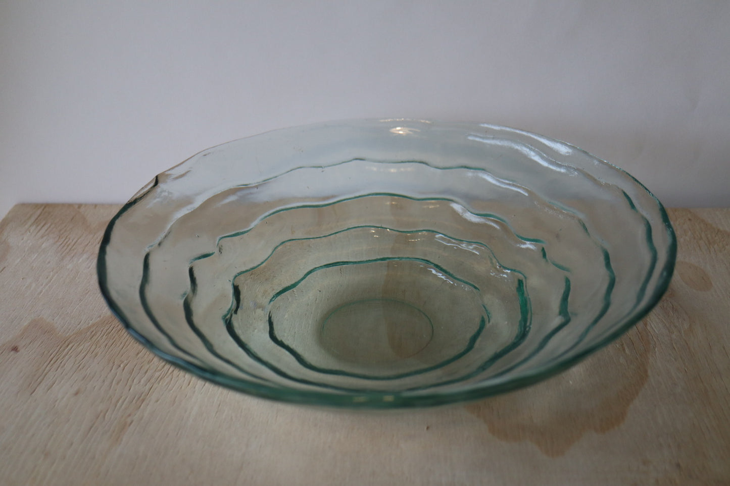 Rippled Glass Bowl