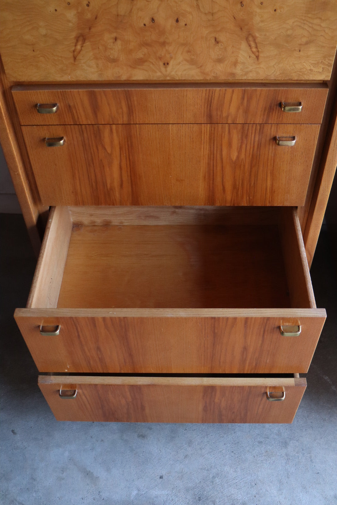 Pair of Burl Wardrobes