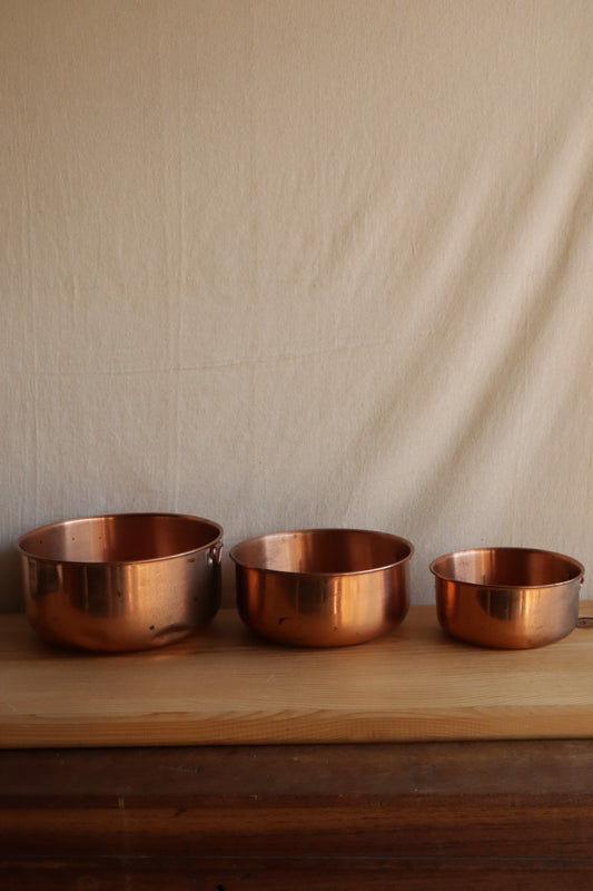 Copper Mixing Bowls