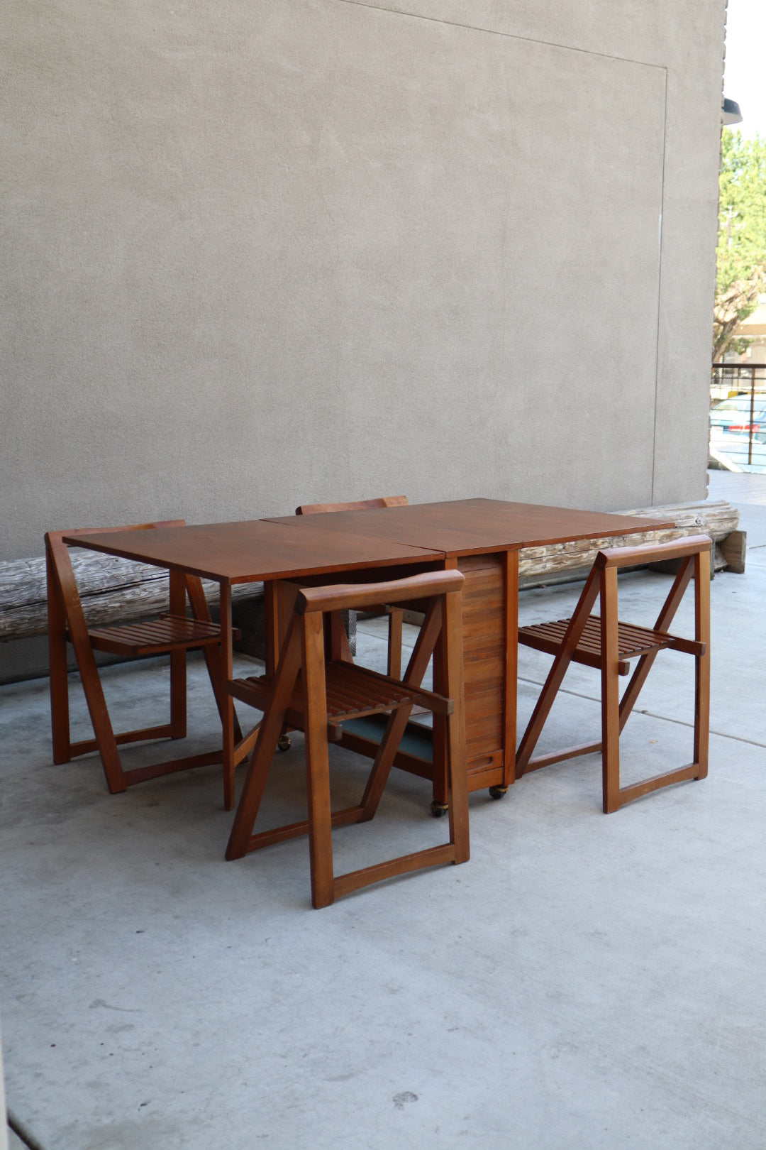 1960s Stowaway Table & Chairs