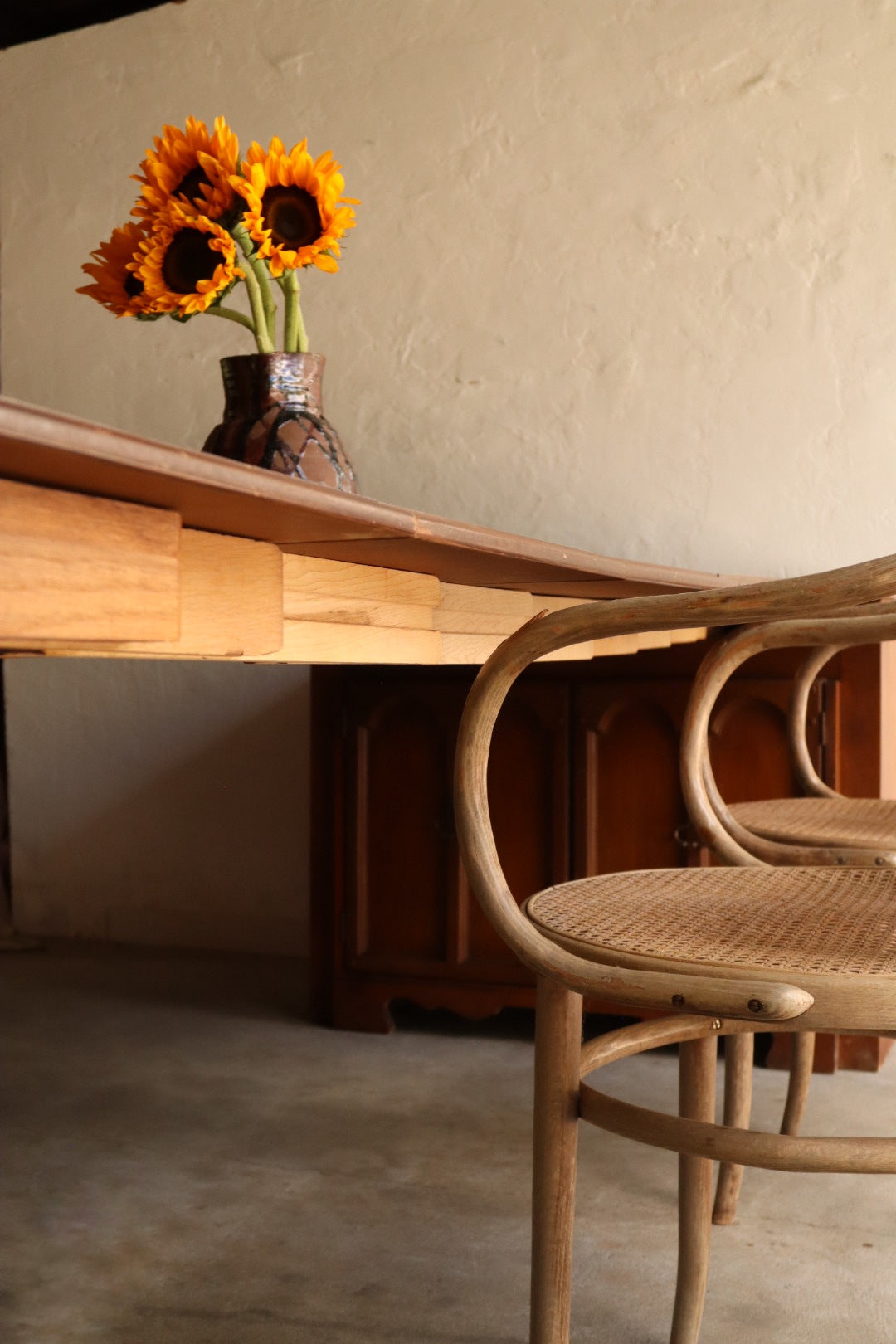 1970s Cabinet with Expanding Table
