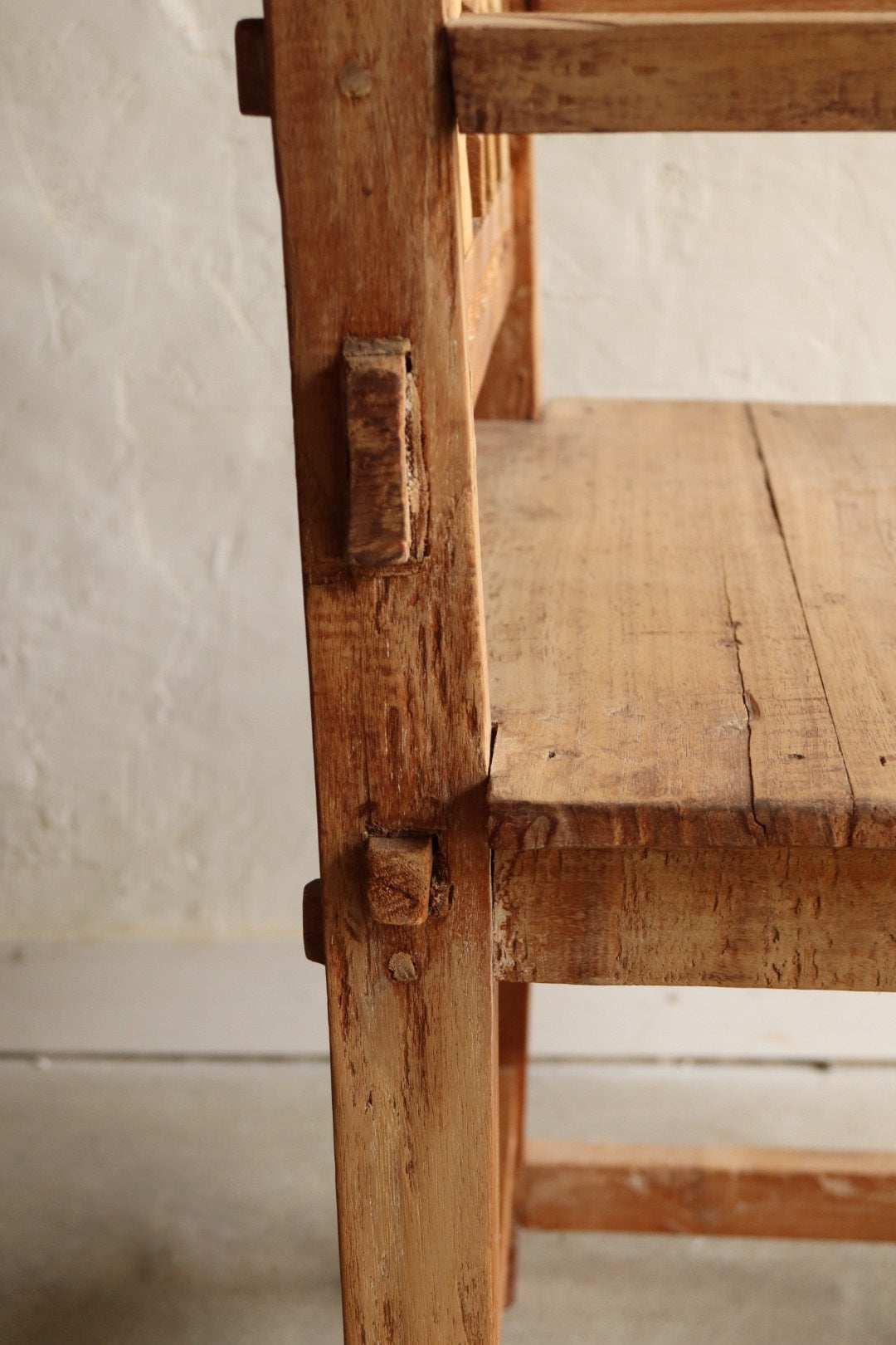 Solid Pine Handcarved Armchair