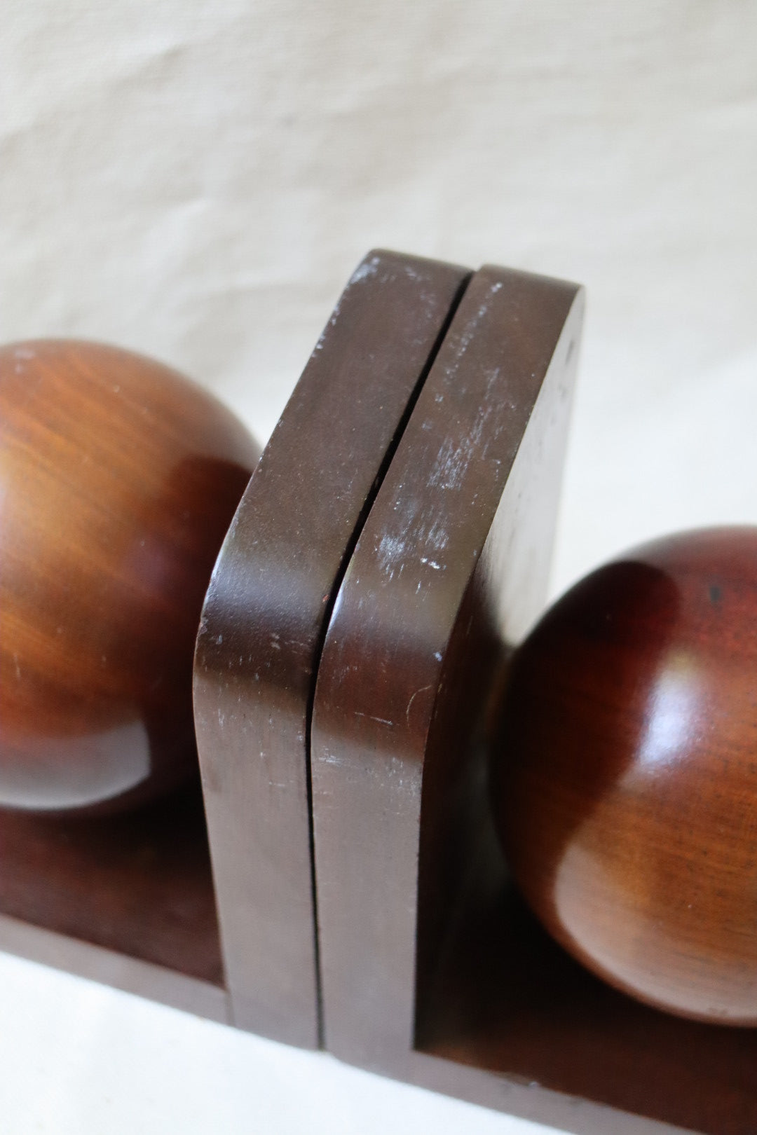 Handcarved Wood Bookends