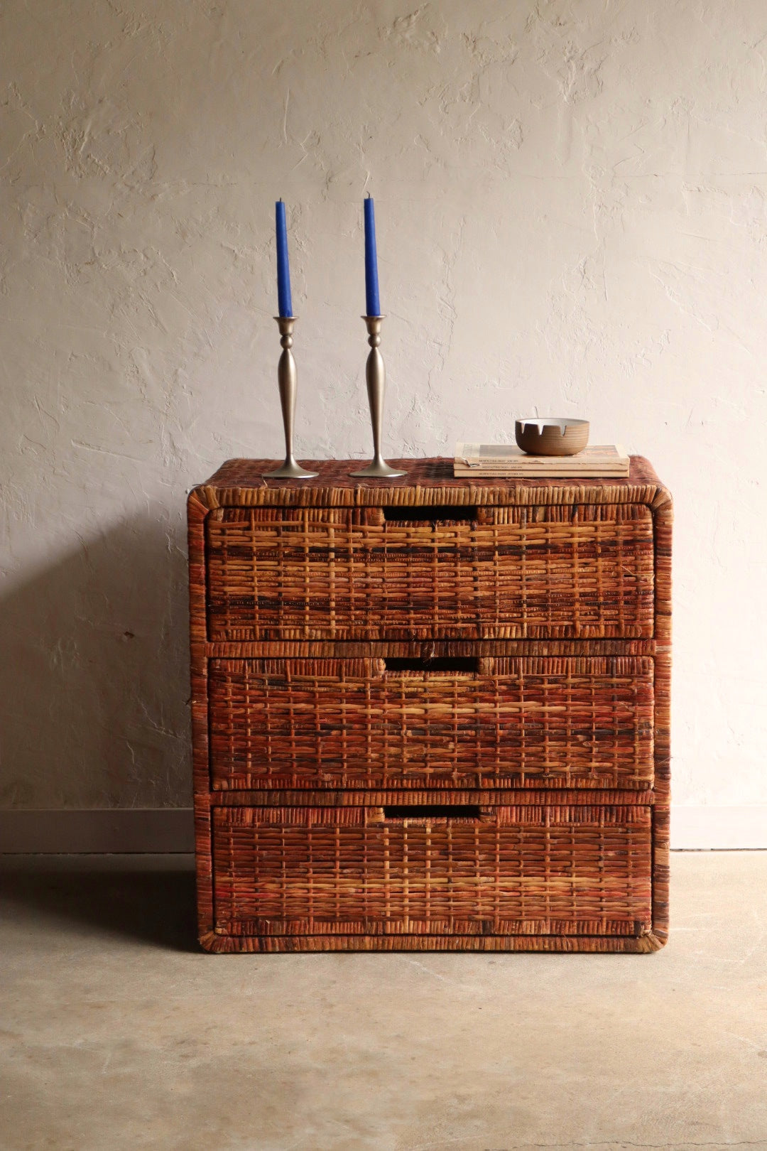 Vintage Rattan Dresser