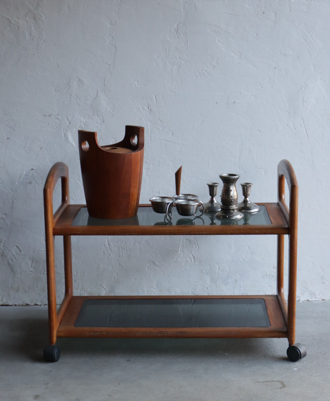 Danish Teak Bar Cart