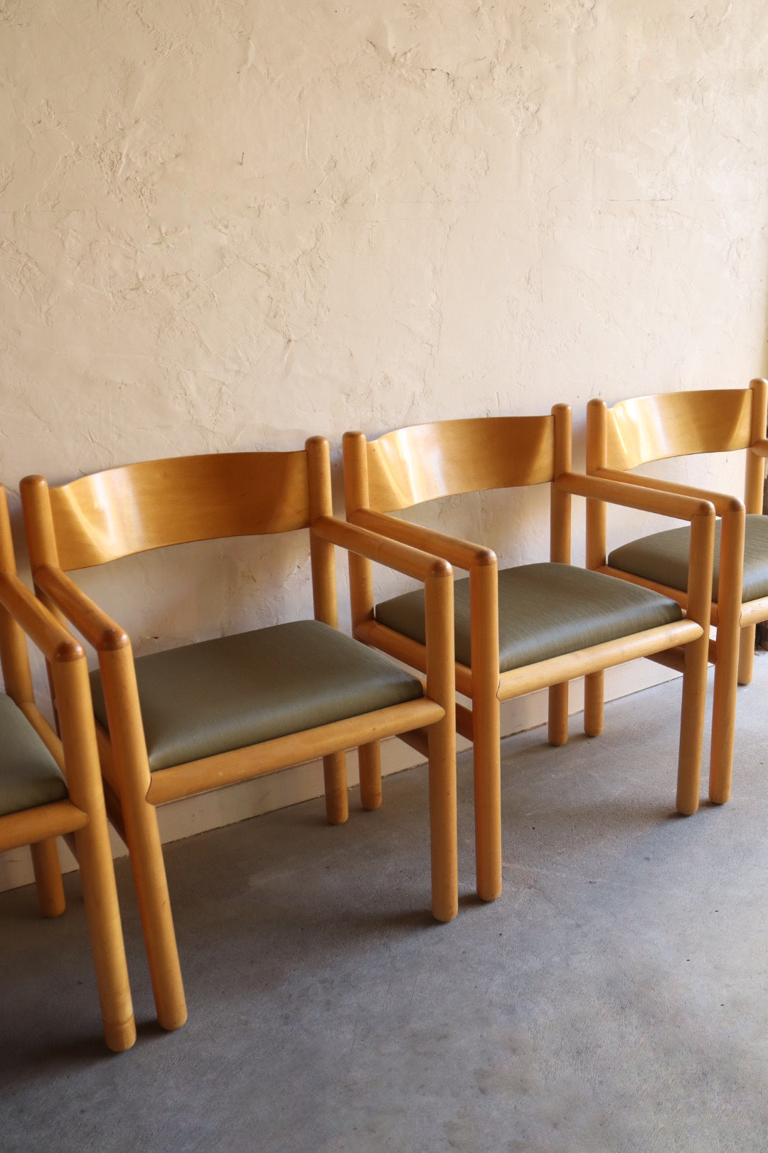 Postmodern Acorn Dining Chairs by Vignelli