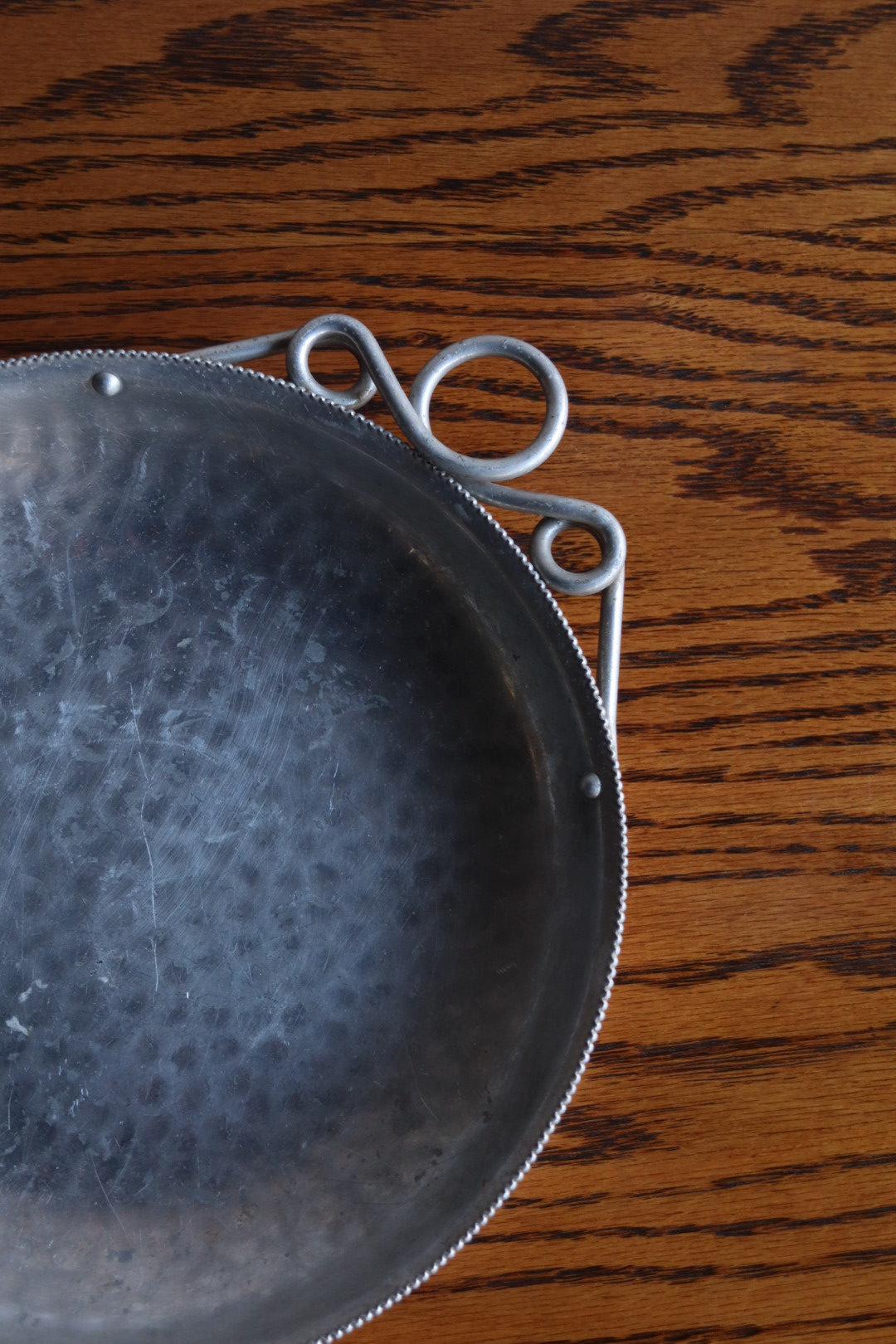 Hammered Aluminum Dish