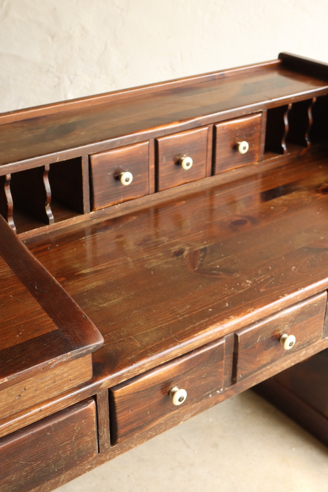 Solid Pine Trestle Desk