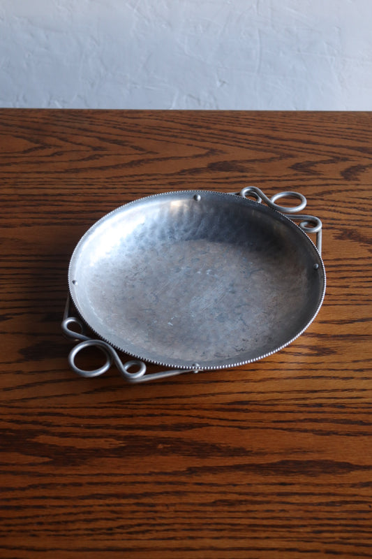 Hammered Aluminum Dish