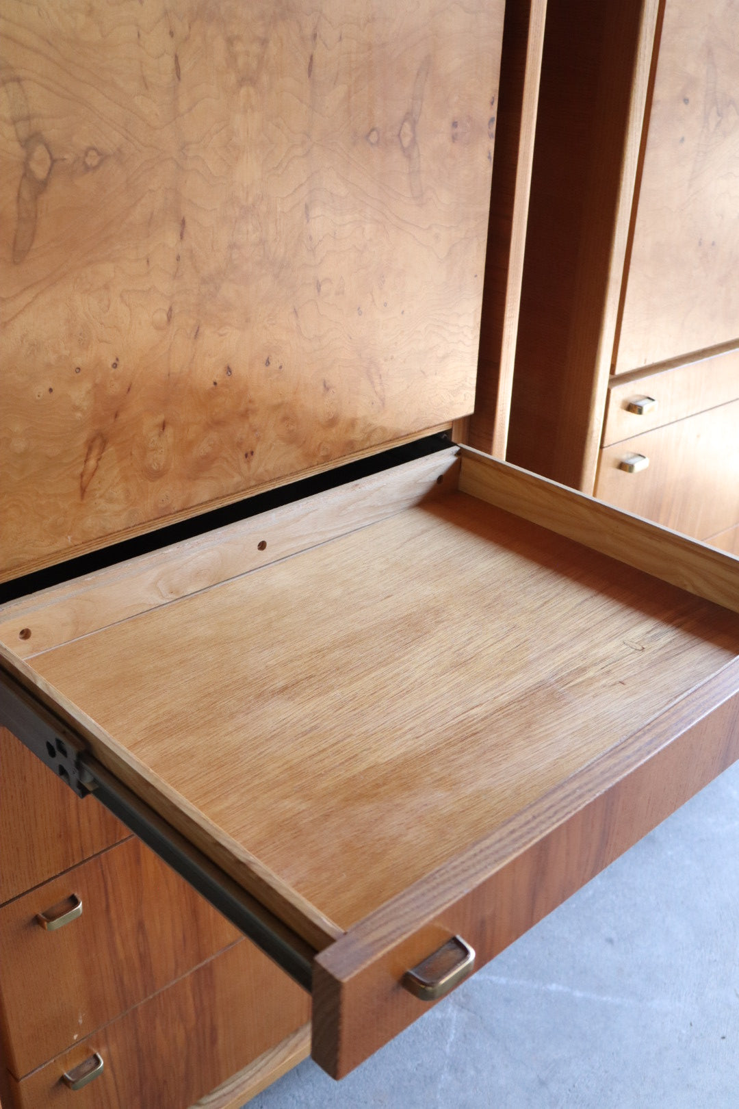 Pair of Burl Wardrobes