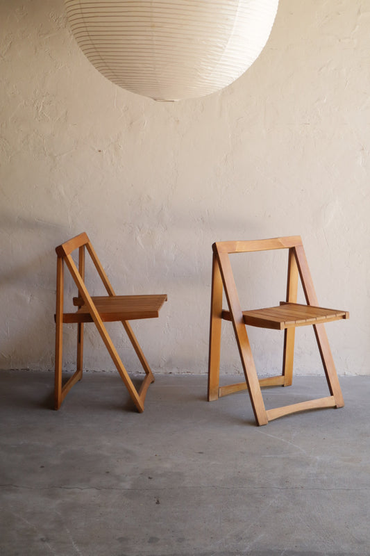 Pair of Aldo Jacober Folding Chairs