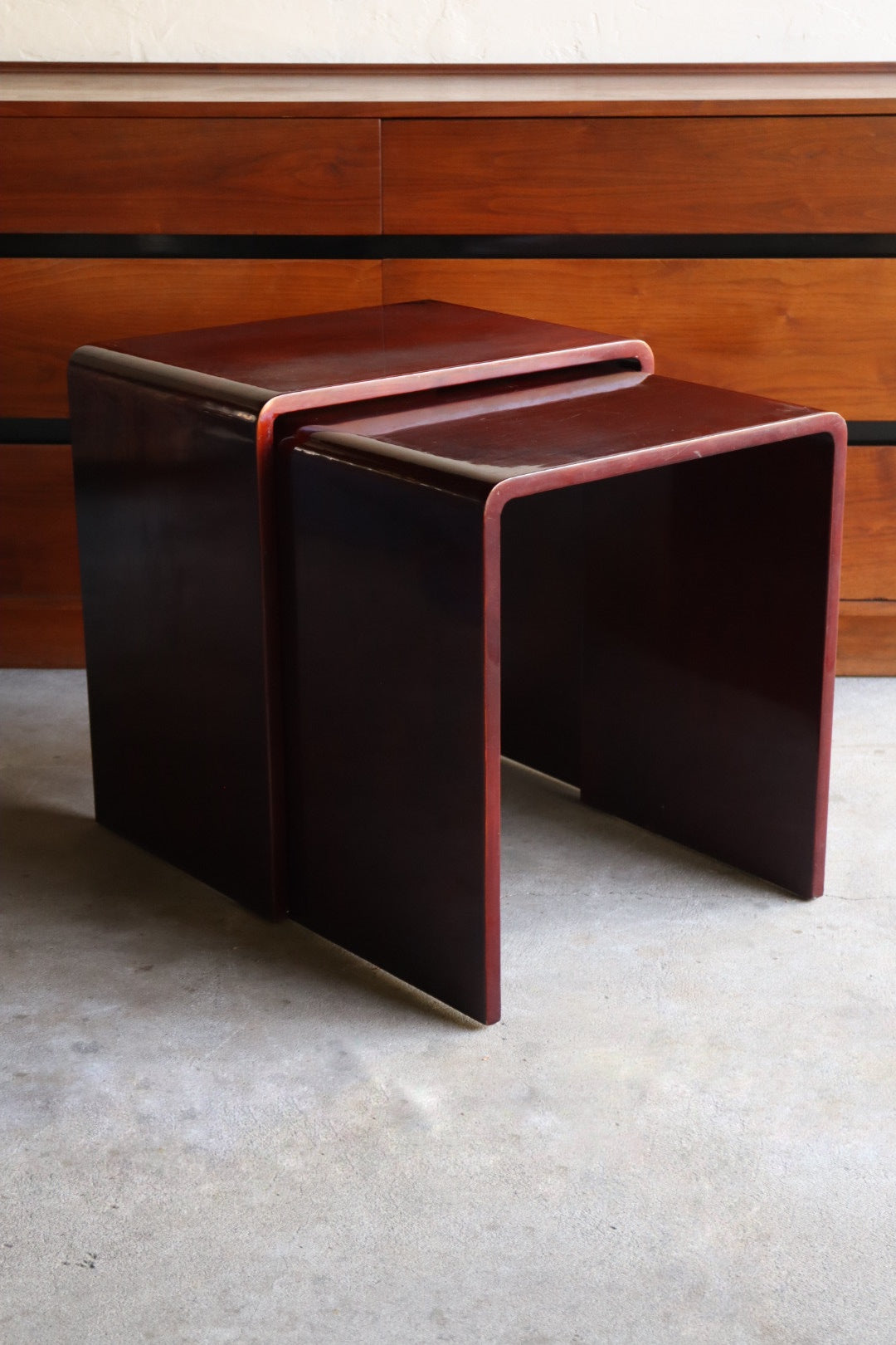 1970s Lacquered Nesting Tables