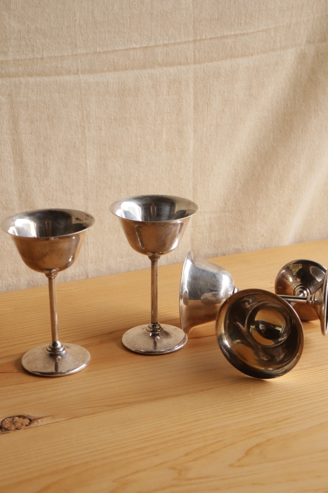 Silver Wine Goblets