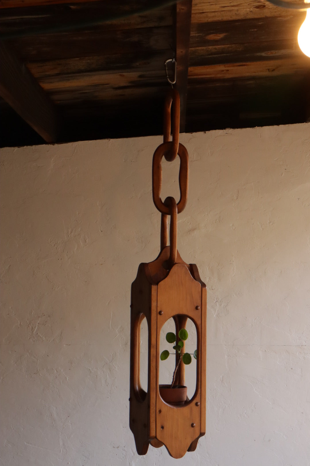 Hand Carved Plant Holder