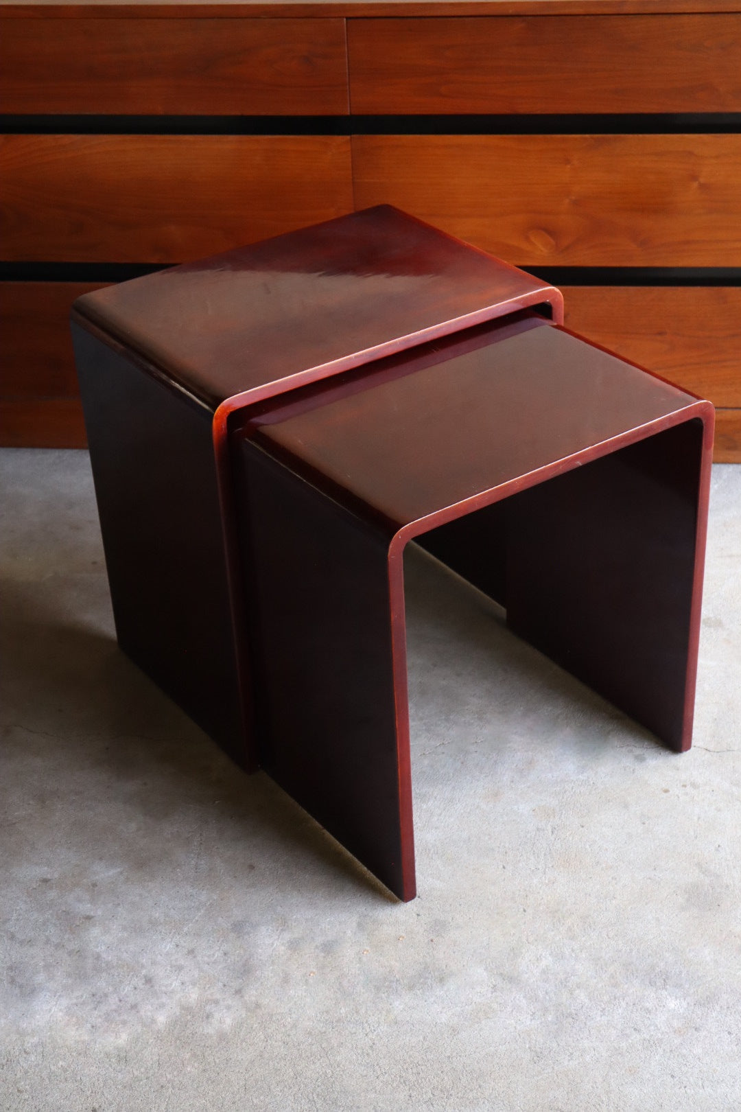 1970s Lacquered Nesting Tables