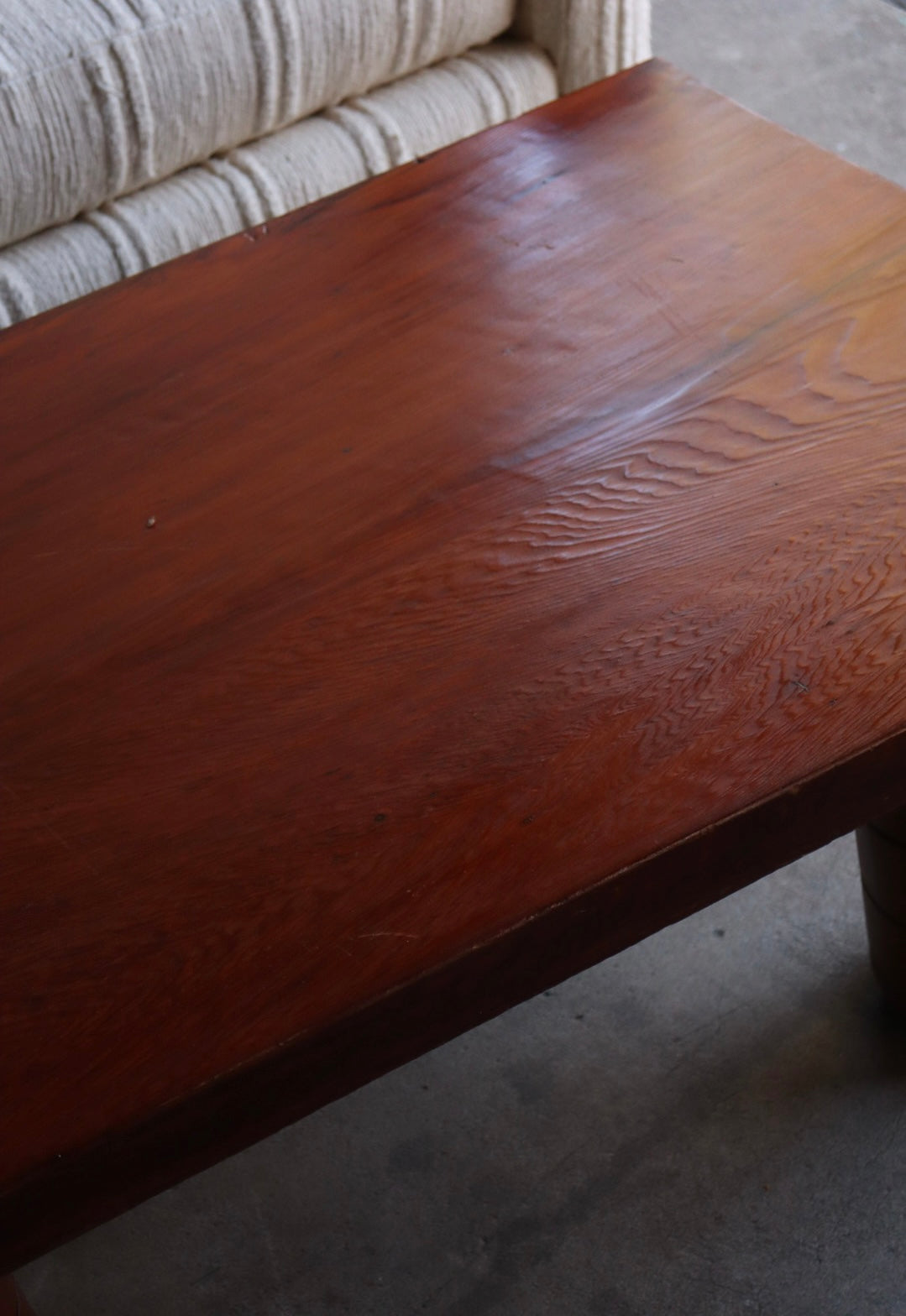 Handmade Redwood Coffee Table