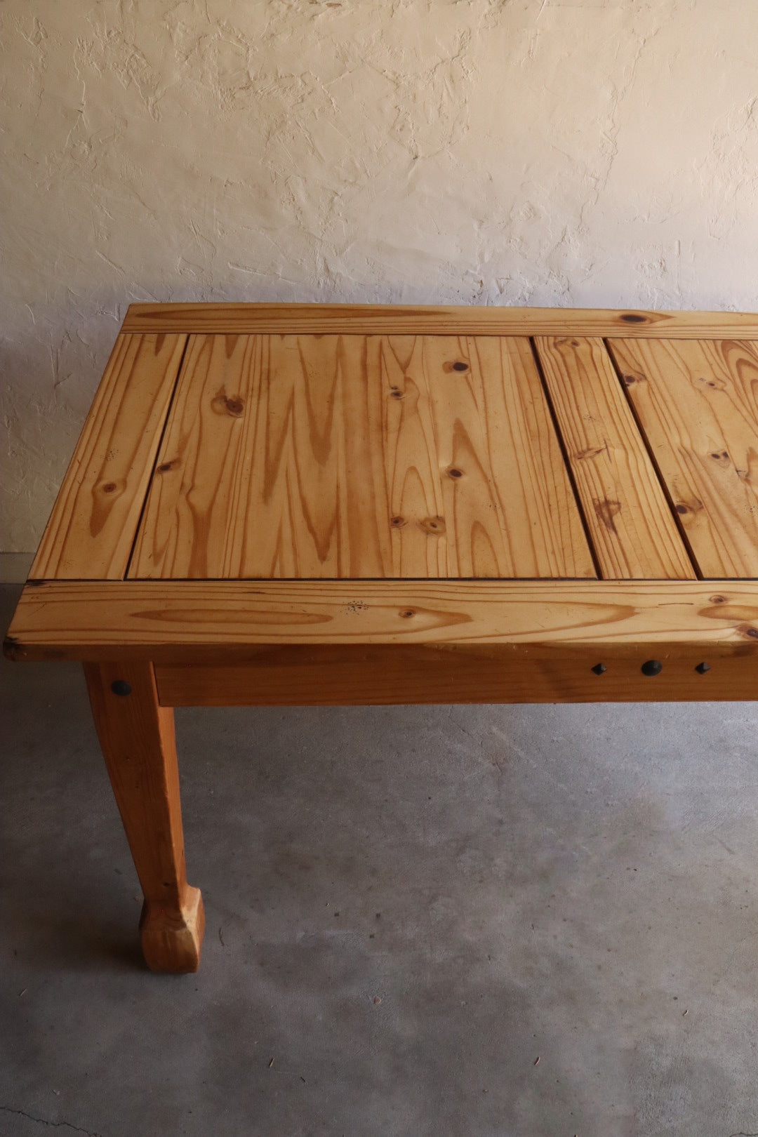 Rustic Pine Dining Table
