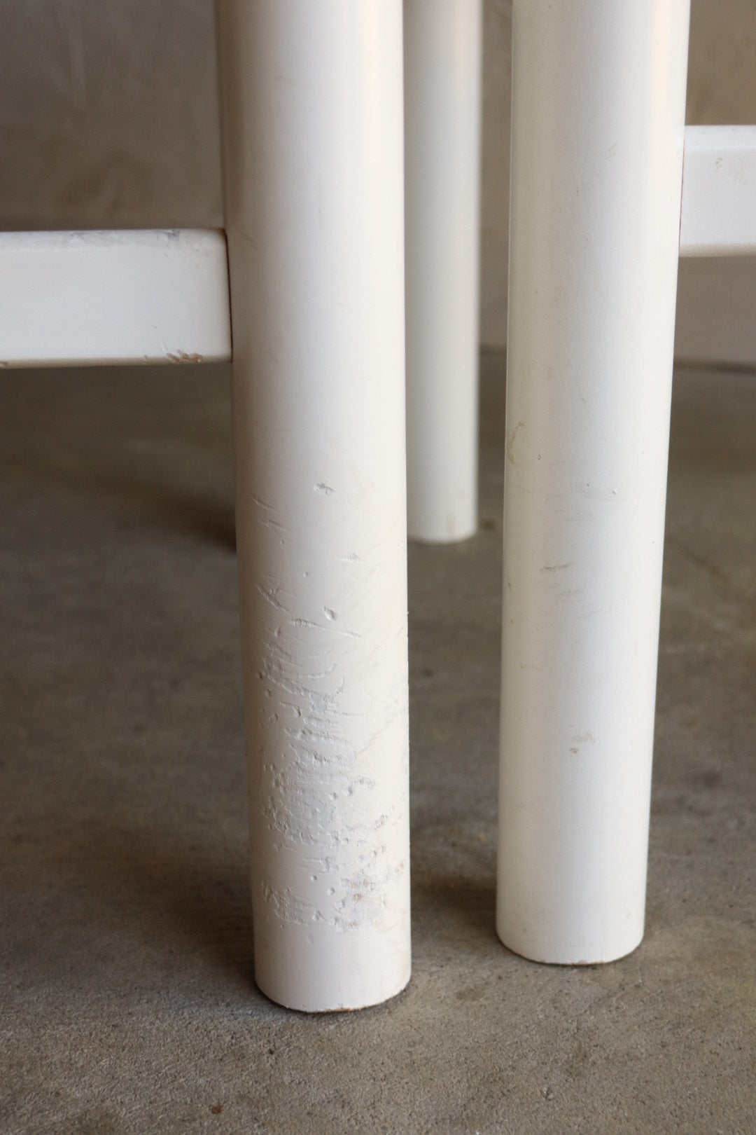 Set of 3 Wood and Rush Counter Stools