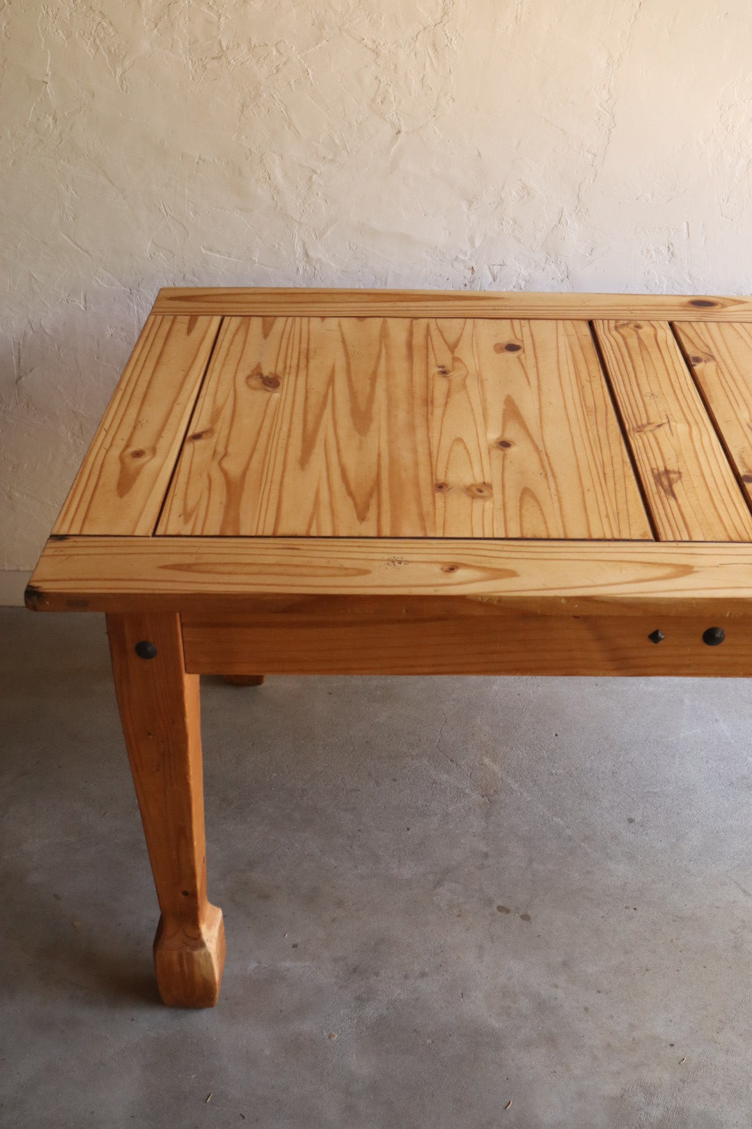 Rustic Pine Dining Table