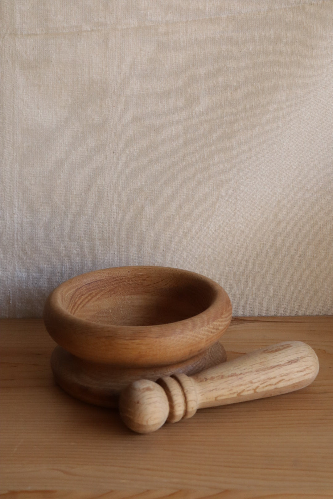 Wood Mortar & Pestle
