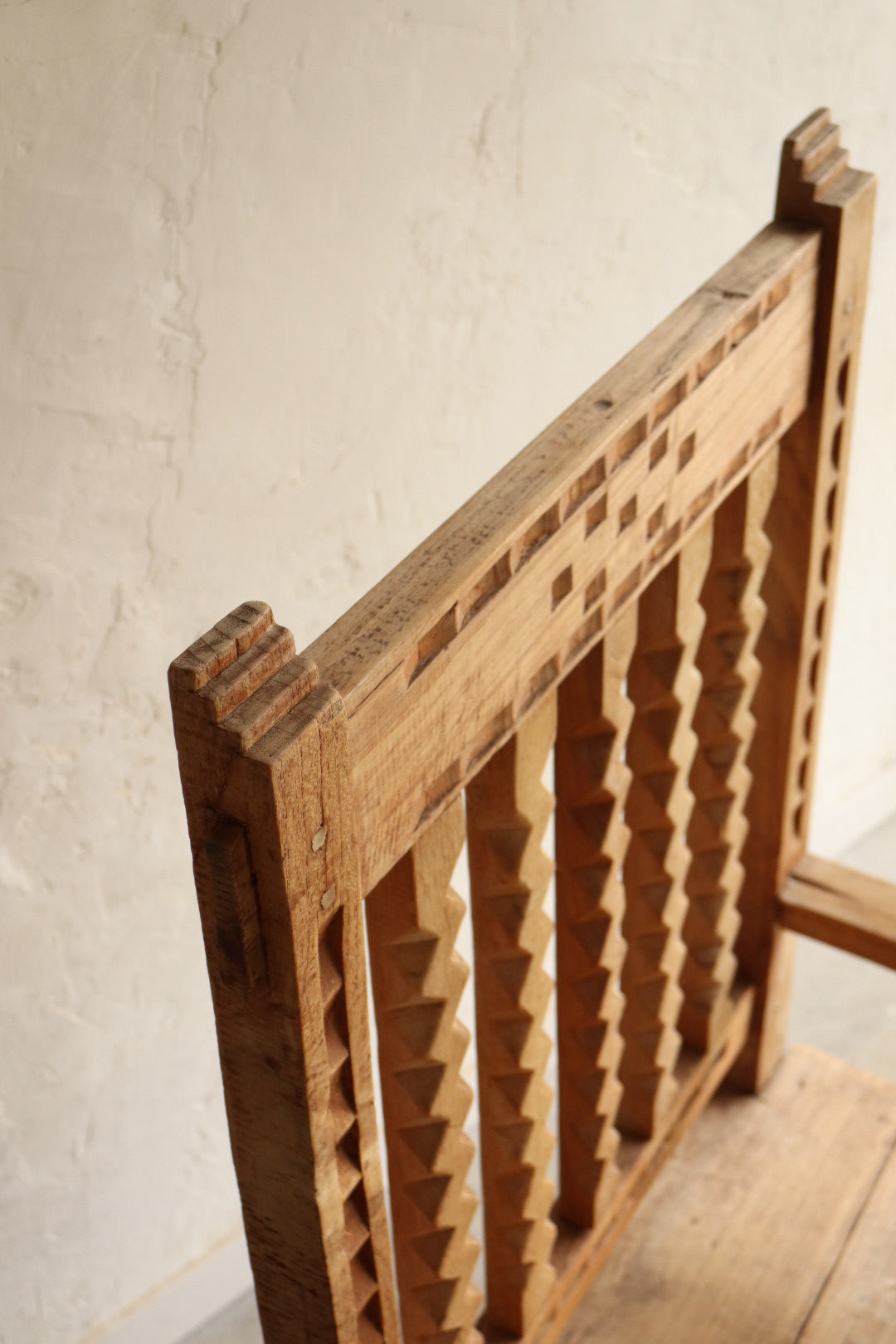 Solid Pine Handcarved Armchair
