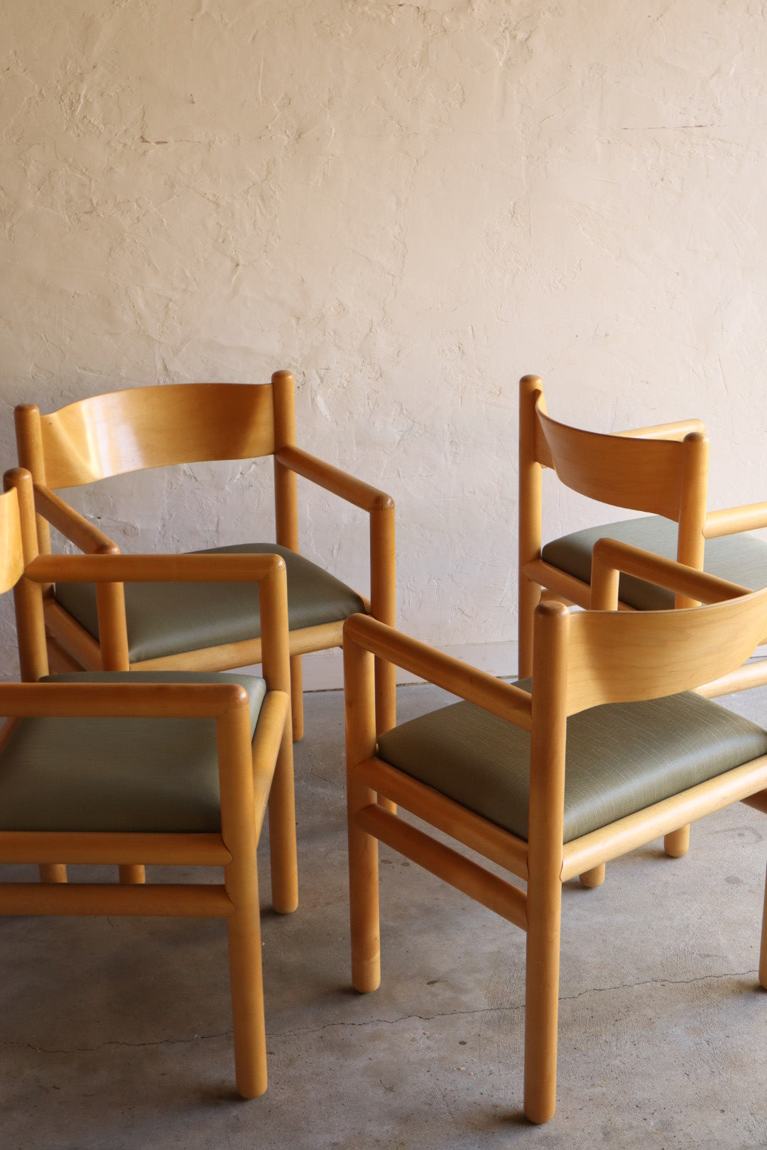 Postmodern Acorn Dining Chairs by Vignelli