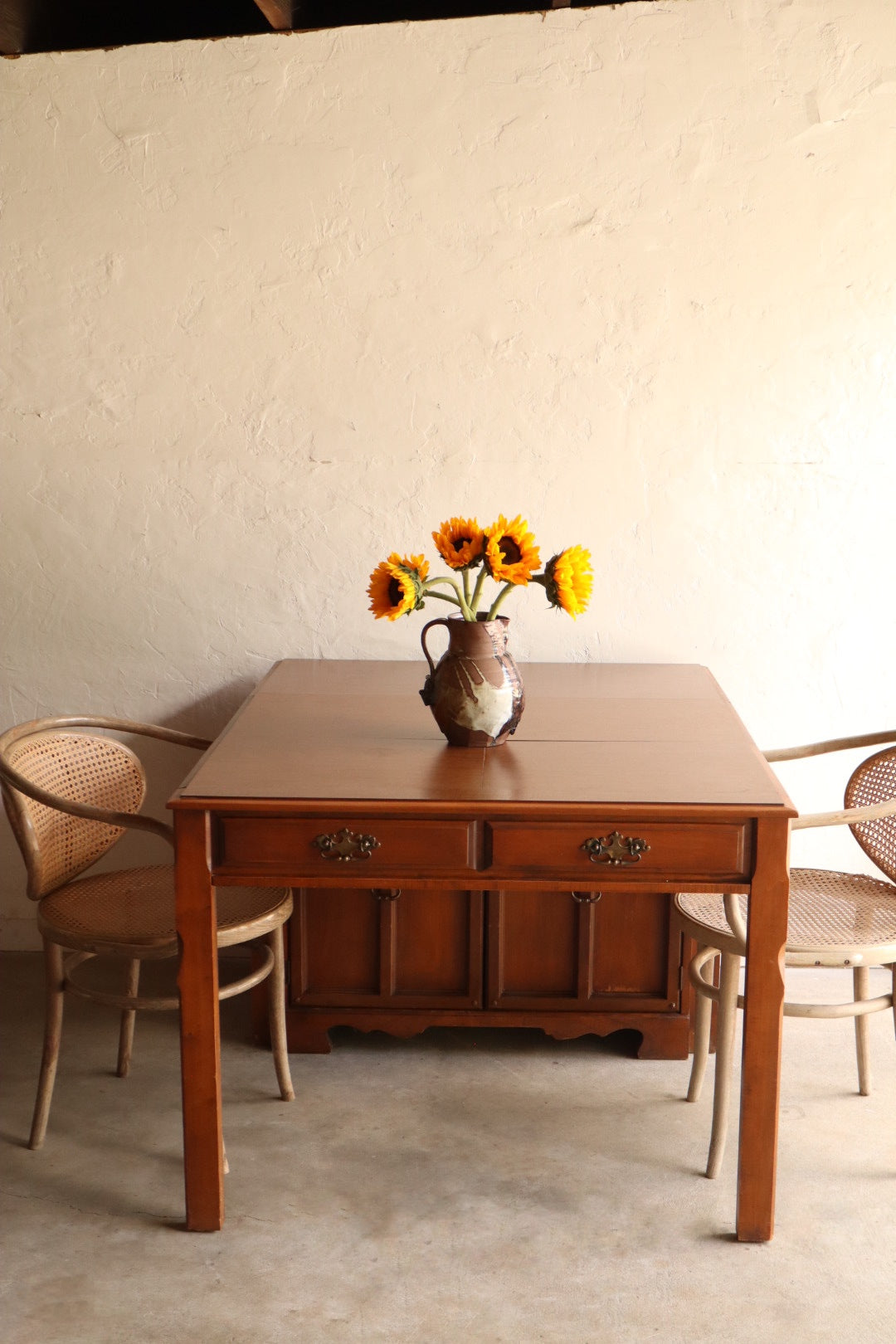 1970s Cabinet with Expanding Table