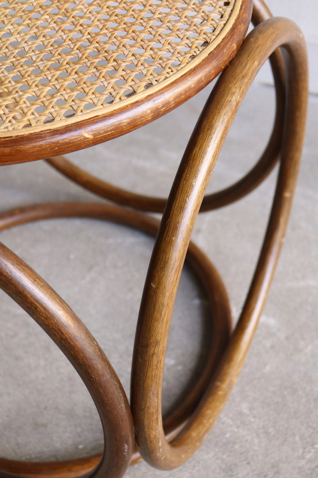 Thonet Style Cane Stool