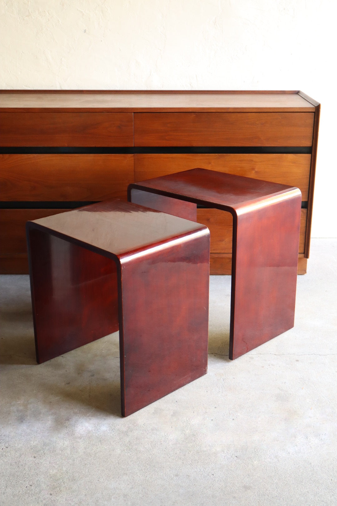 1970s Lacquered Nesting Tables