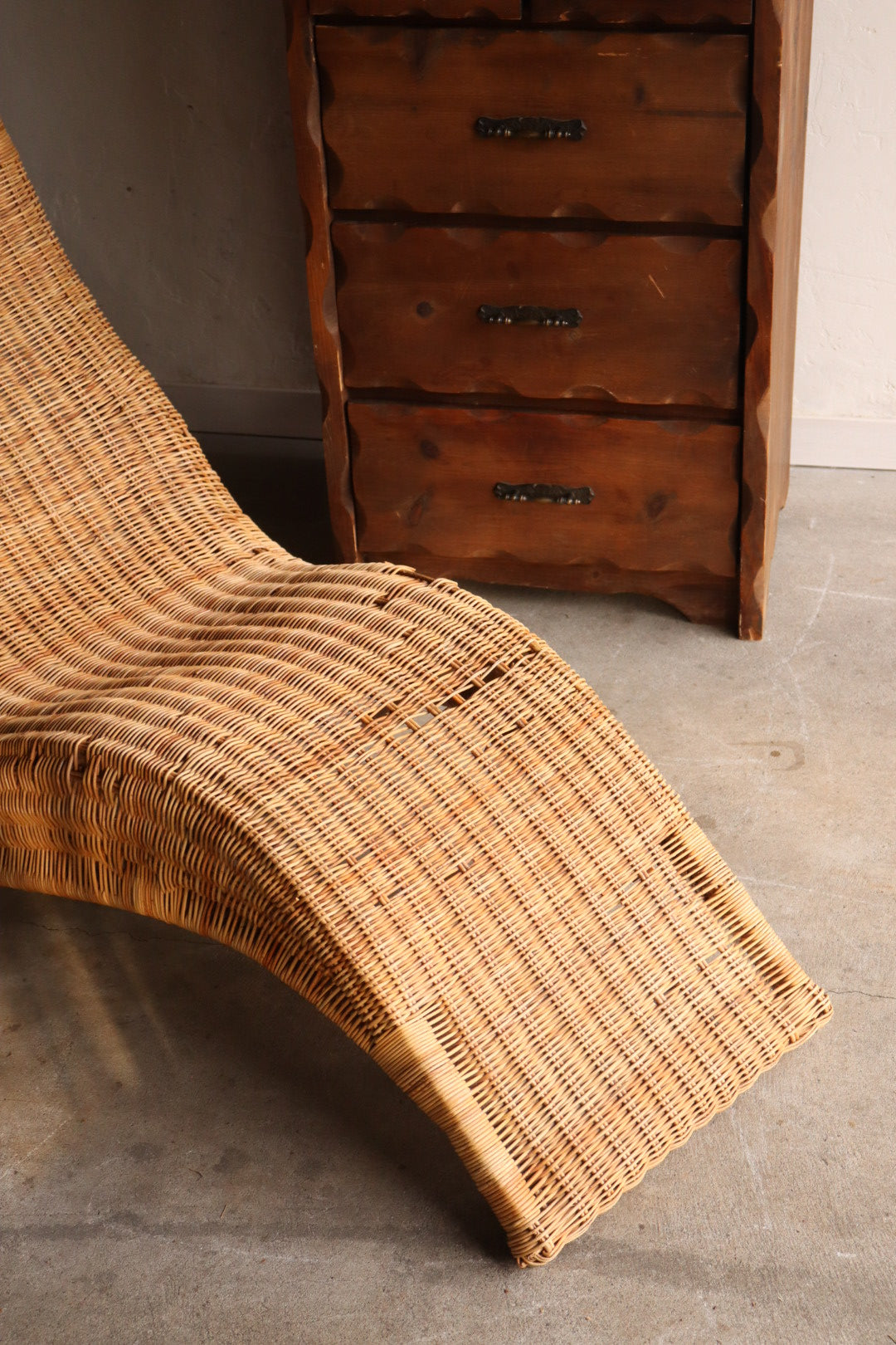 Rattan Chaise Lounge