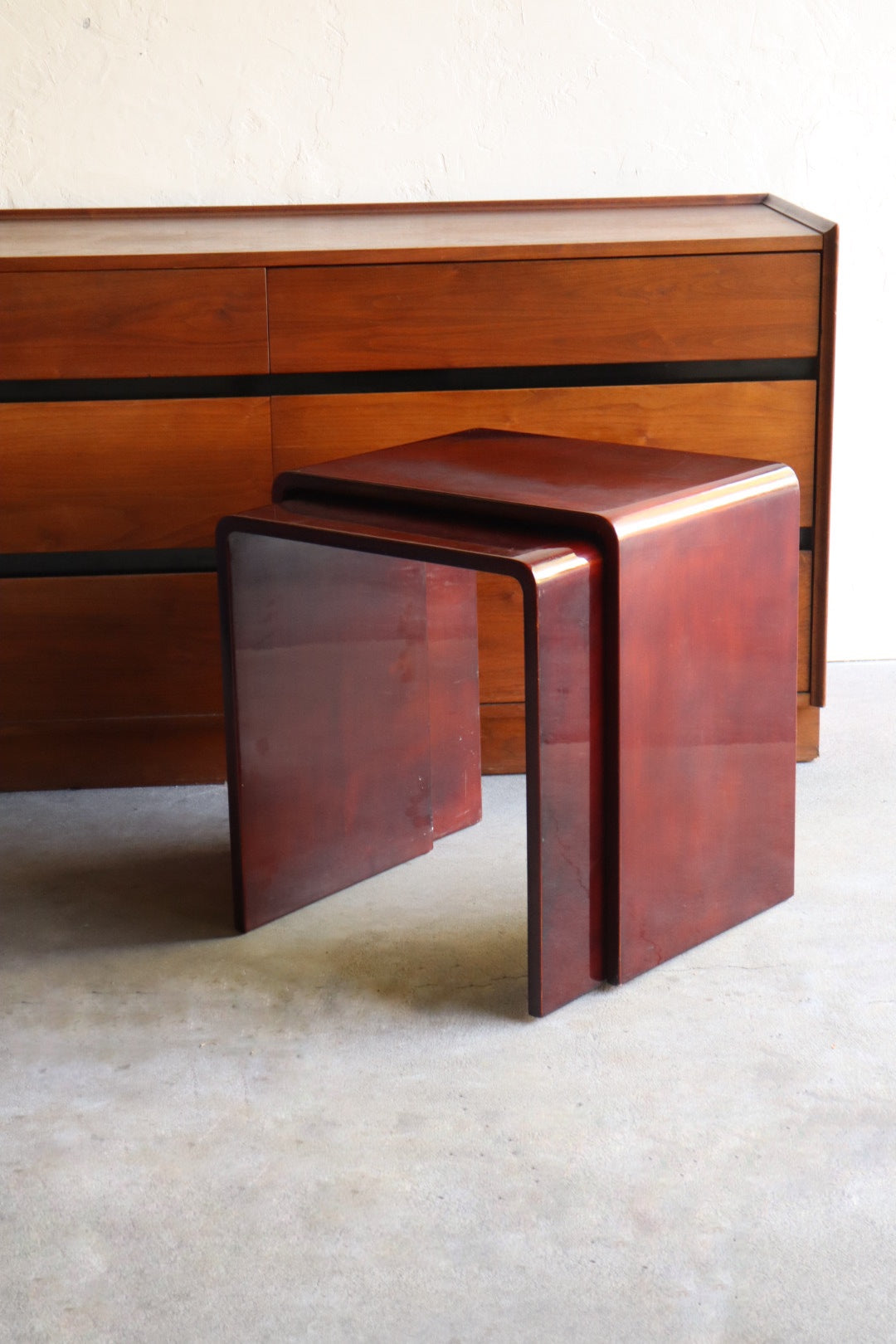 1970s Lacquered Nesting Tables