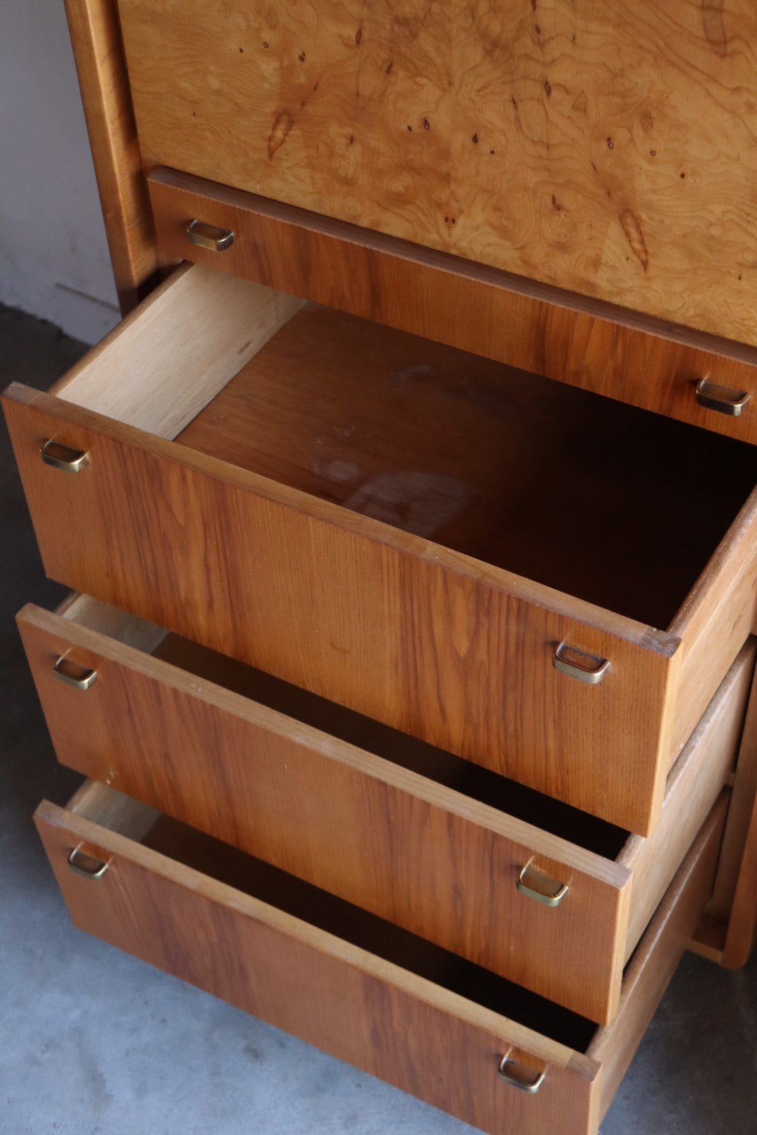 Pair of Burl Wardrobes