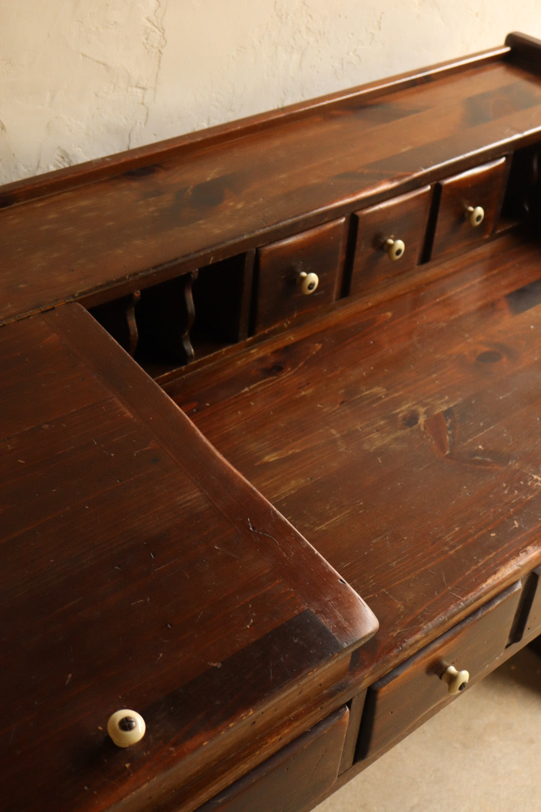 Solid Pine Trestle Desk