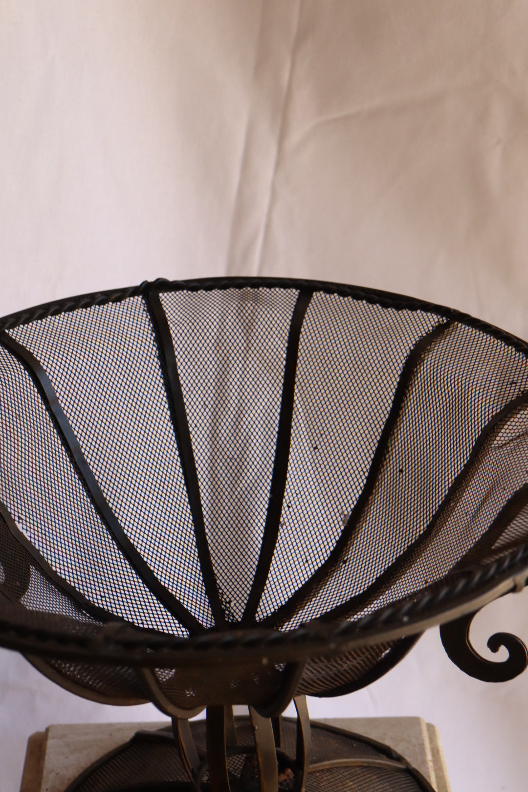 Metal Pedestal Bowl