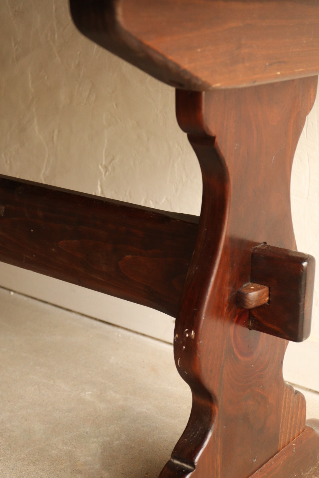 Solid Pine Trestle Desk