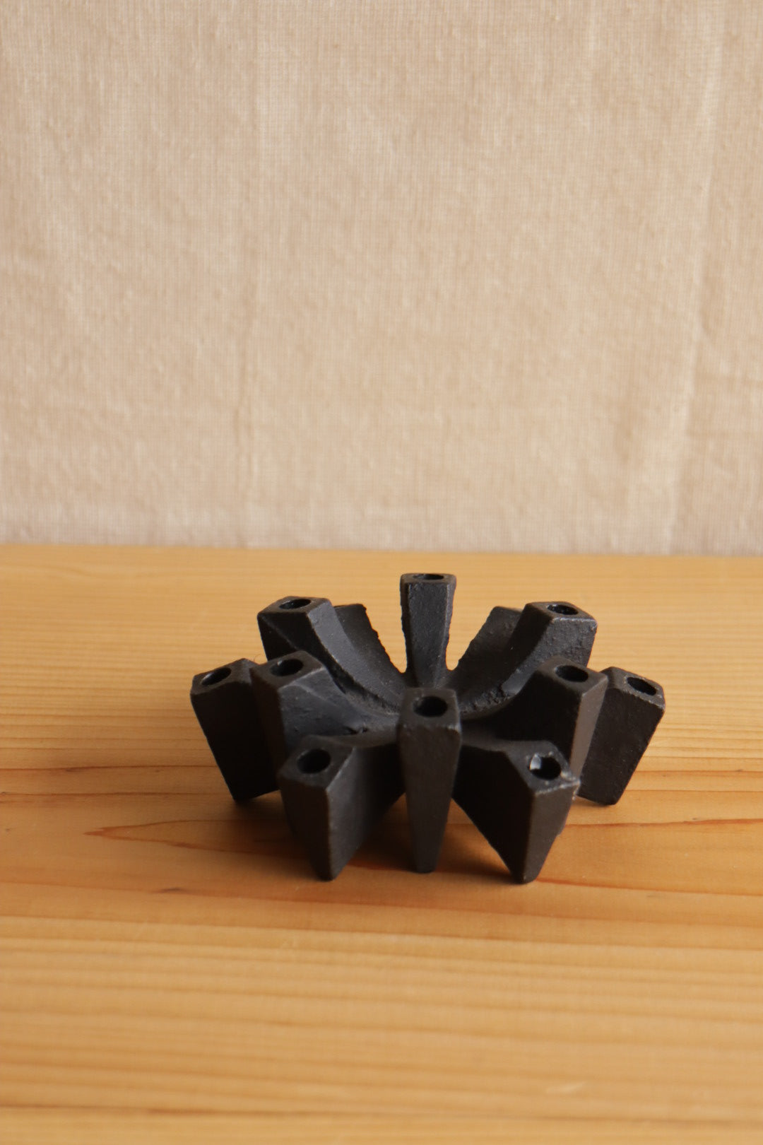 Cast Iron Candle Holder