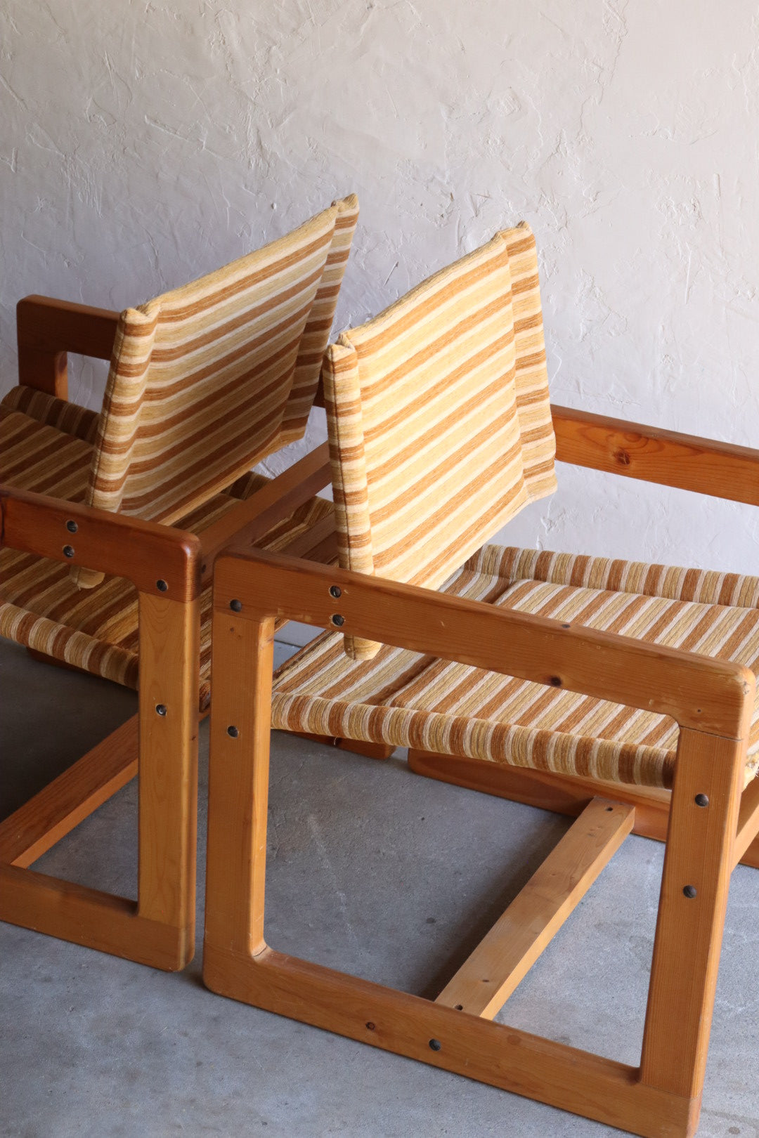 1970s Pine Armchairs