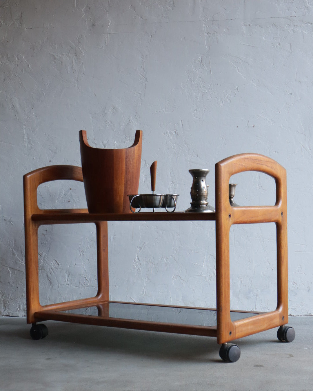 Danish Teak Bar Cart