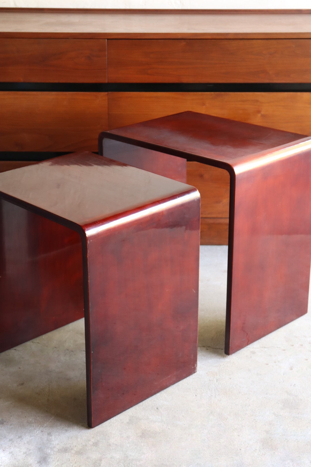1970s Lacquered Nesting Tables
