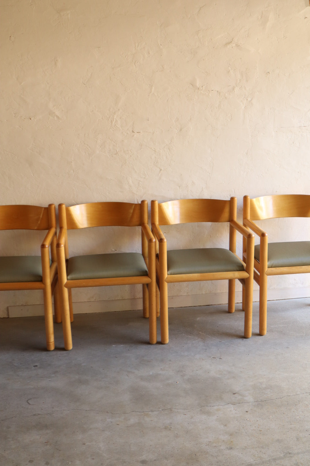 Postmodern Acorn Dining Chairs by Vignelli