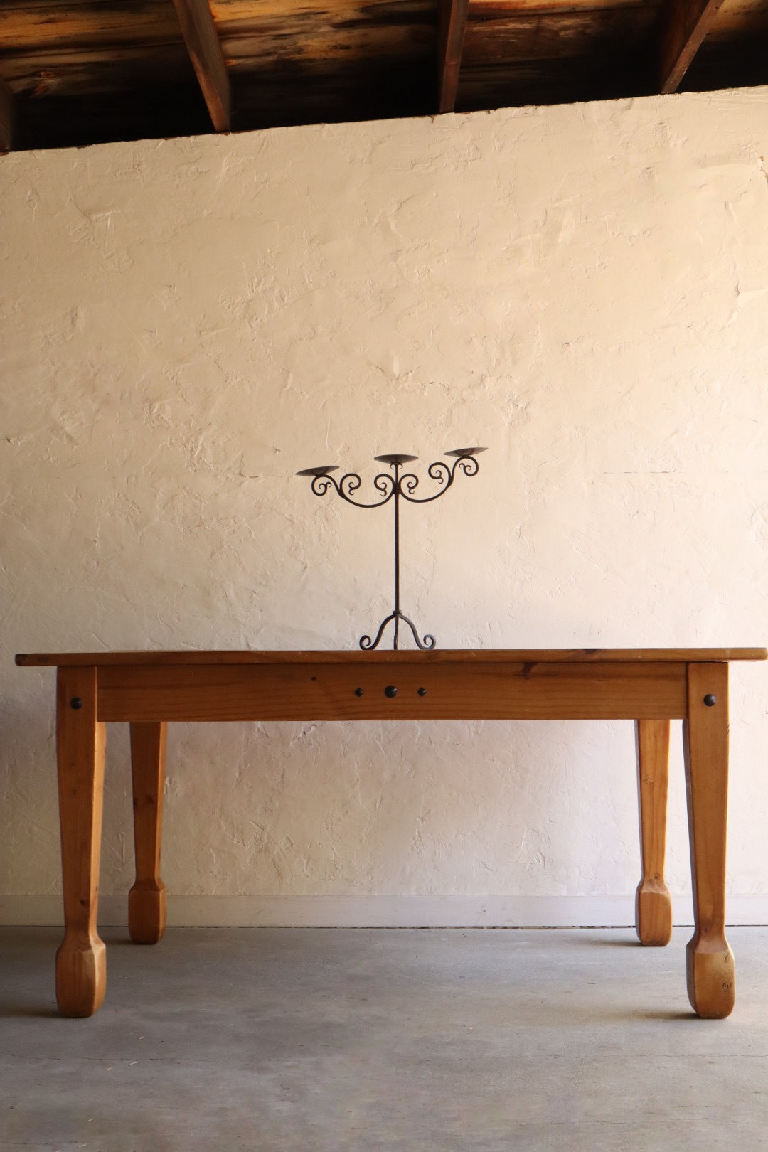 Rustic Pine Dining Table