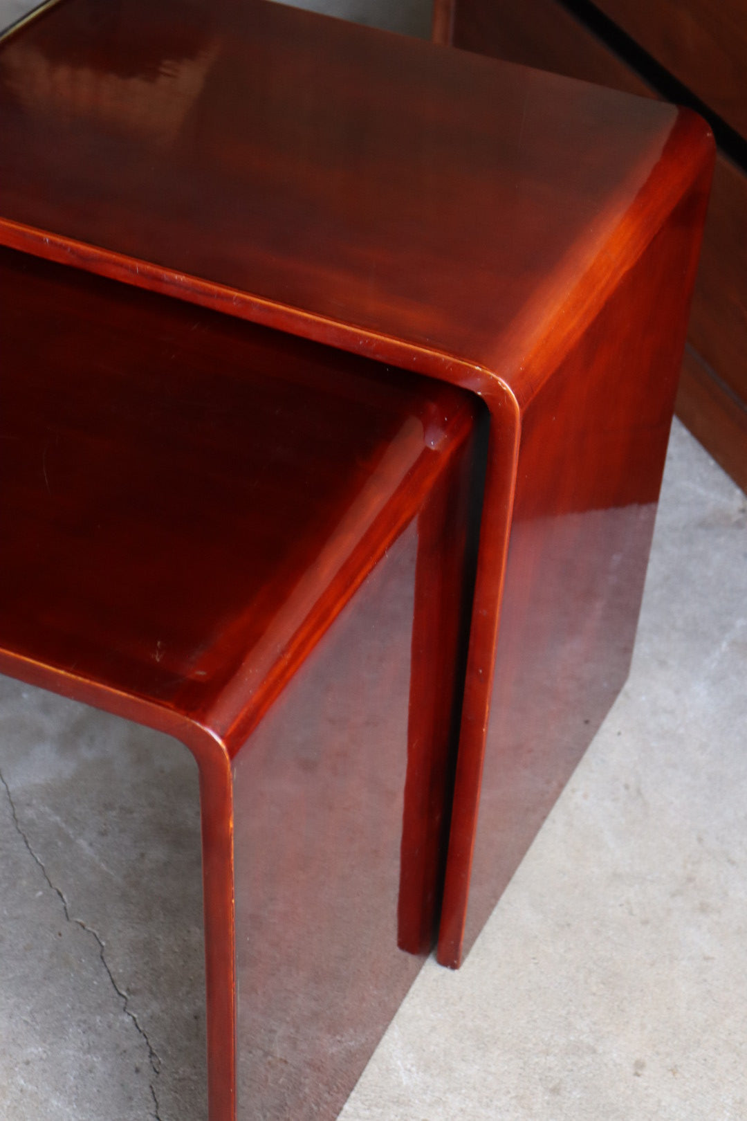 1970s Lacquered Nesting Tables